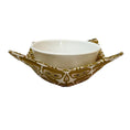 Load image into Gallery viewer, Gold Owls Microwave Bowl Cozy