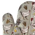 Load image into Gallery viewer, Barnyard Chickens Oven Mitt