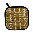 Load image into Gallery viewer, Gold Owls Pot Holder