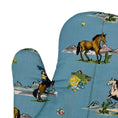 Load image into Gallery viewer, Cowgirl Rides On Oven Mitt
