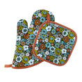 Load image into Gallery viewer, 70's Flowers Mitt Set
