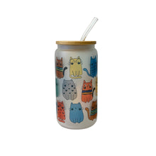 Load image into Gallery viewer, Cats Glass Tumbler
