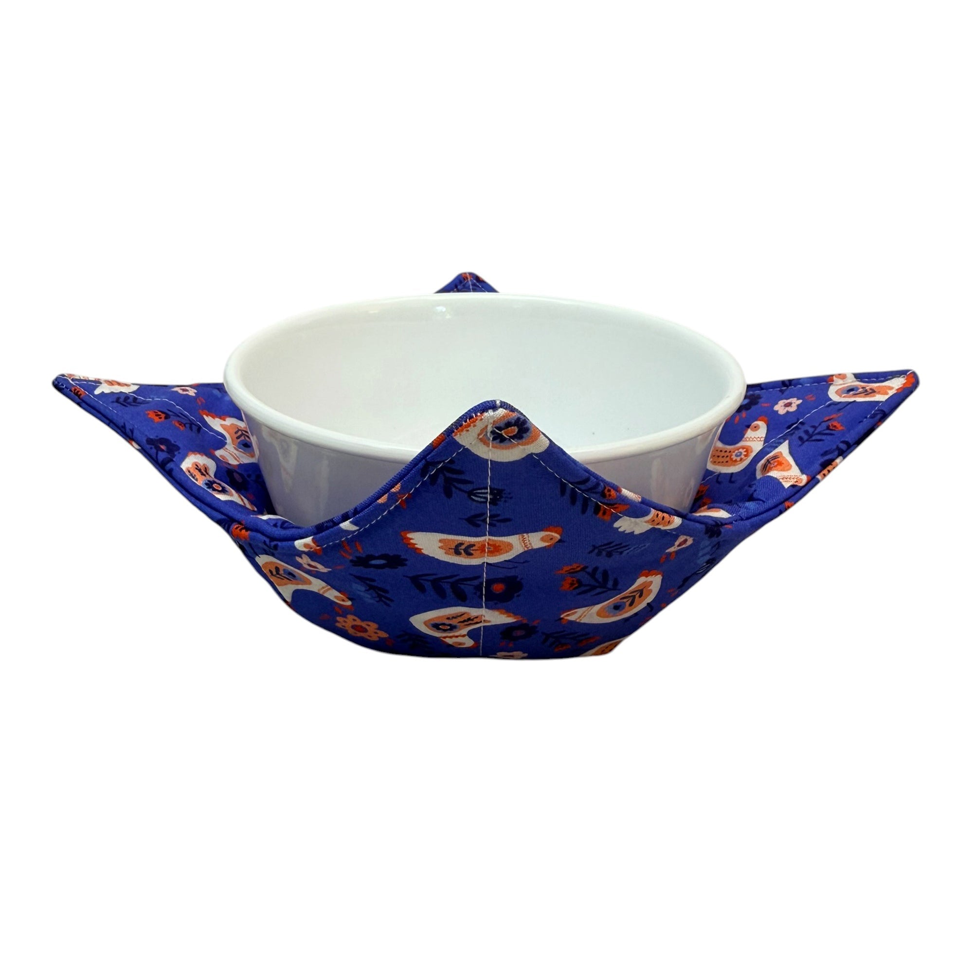 Folky Chicken Microwave Bowl Cozy