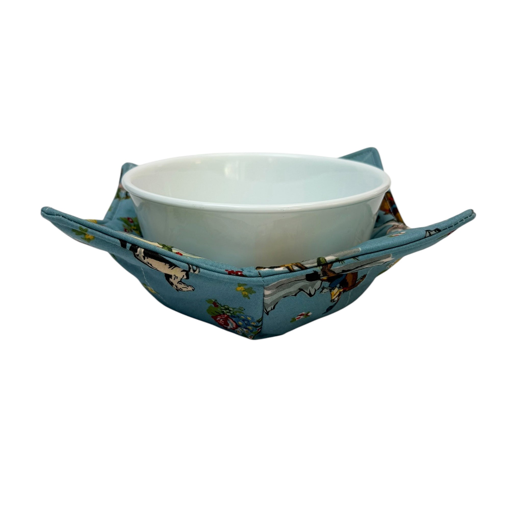 Cowgirl Rides On Microwave Bowl Cozy