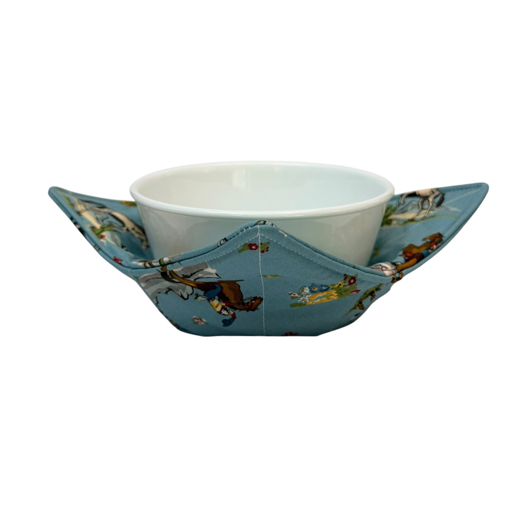 Cowgirl Rides On Microwave Bowl Cozy