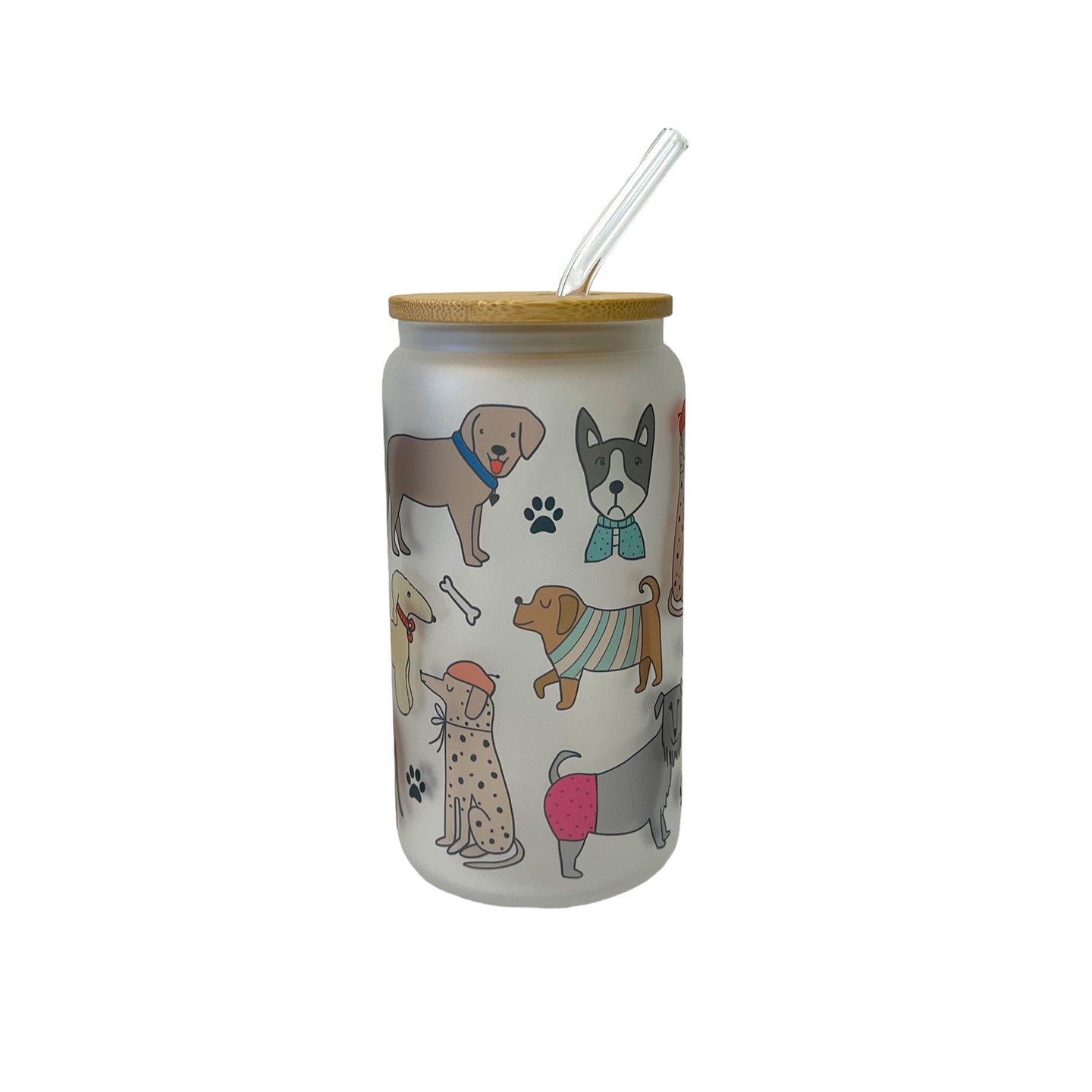 Dogs Glass Tumbler