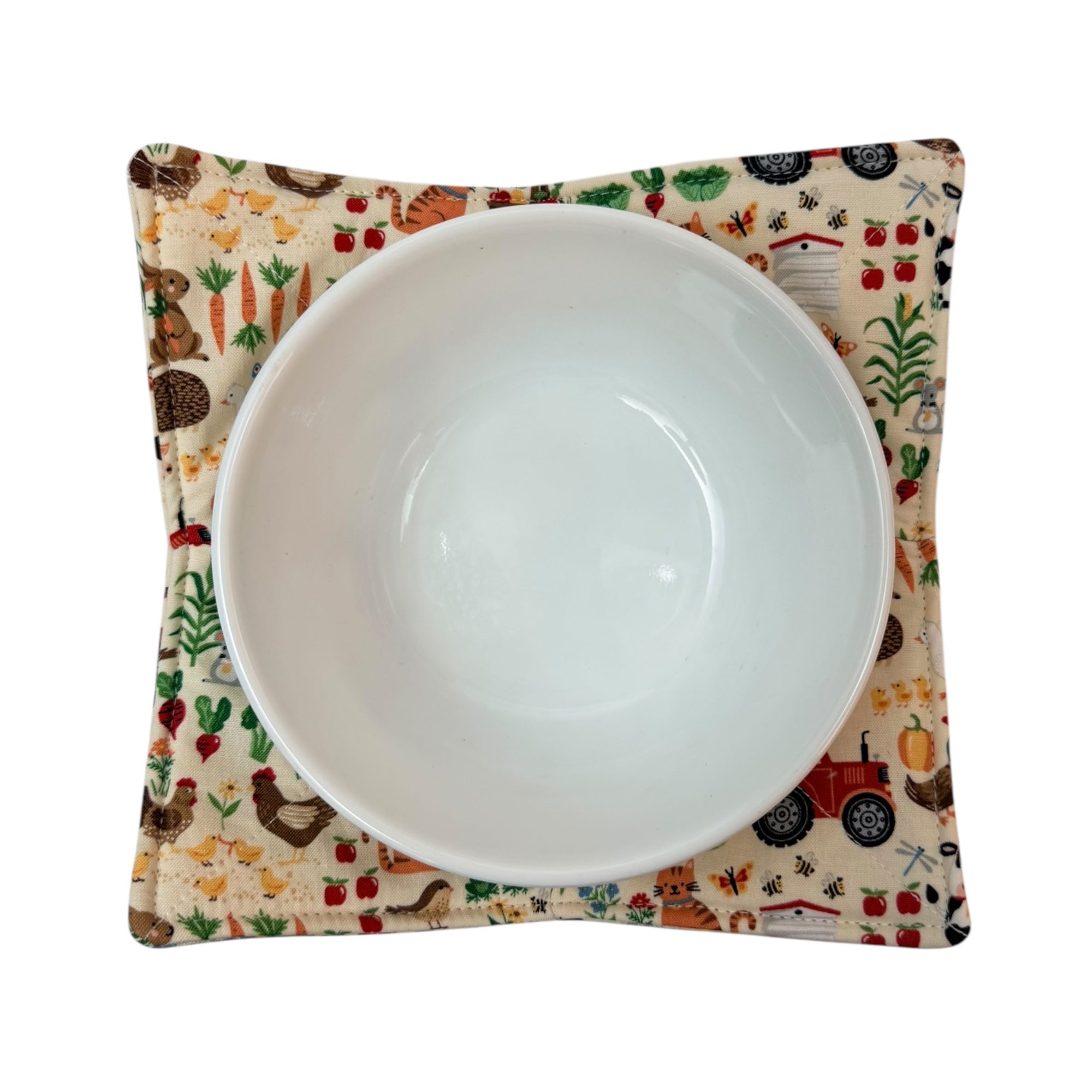Happy Farm Microwave Bowl Cozy