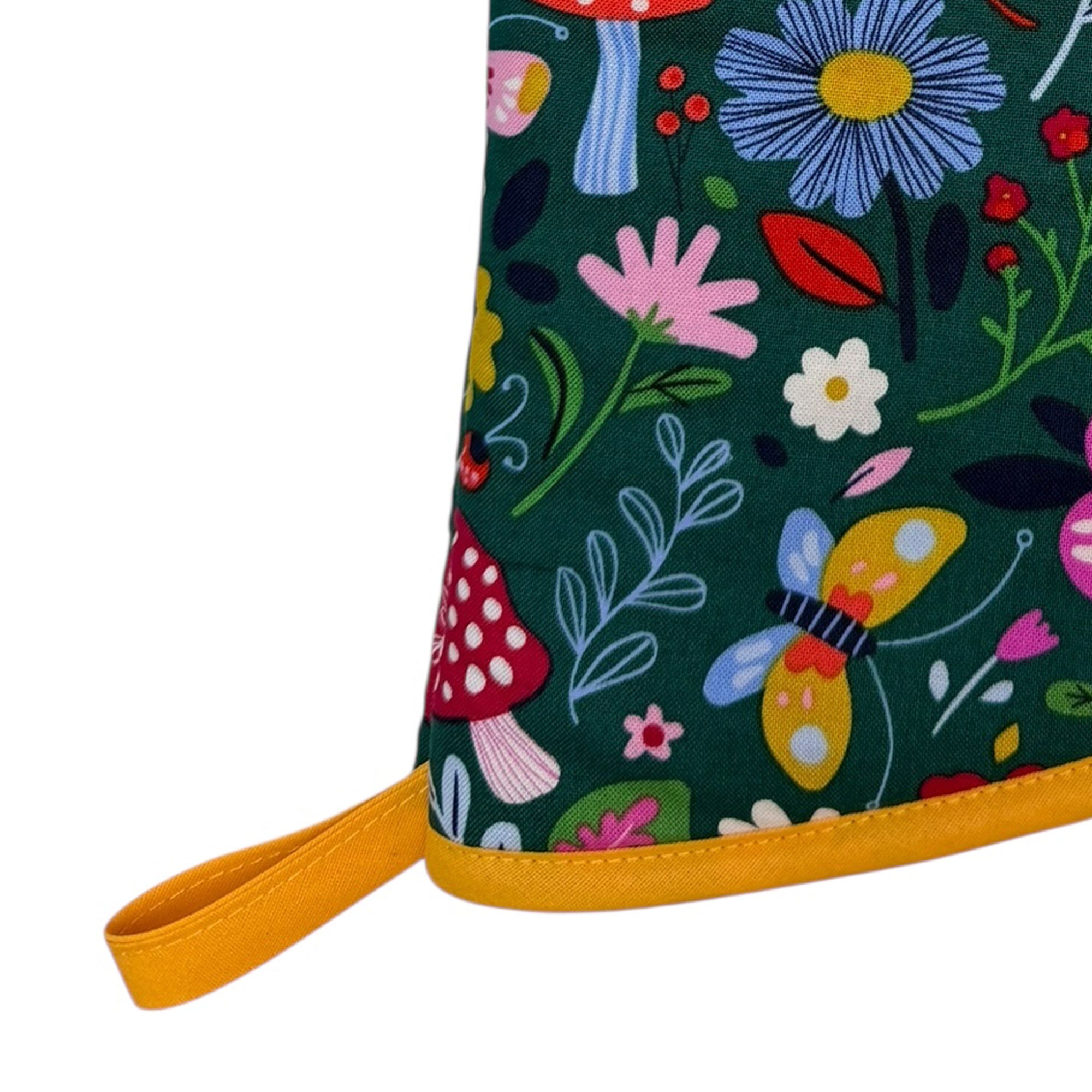 Floral Mushroom Oven Mitt