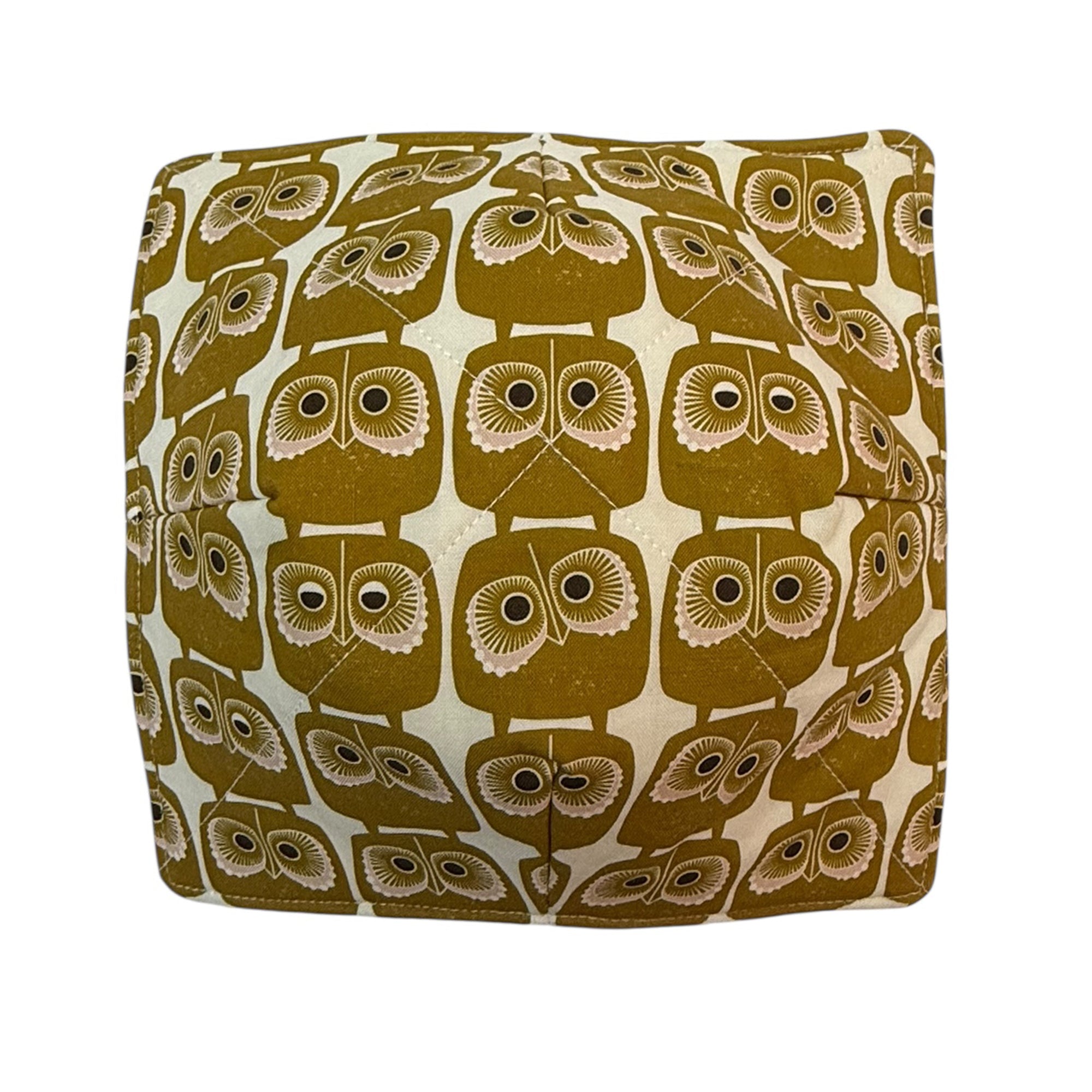Gold Owls Microwave Bowl Cozy