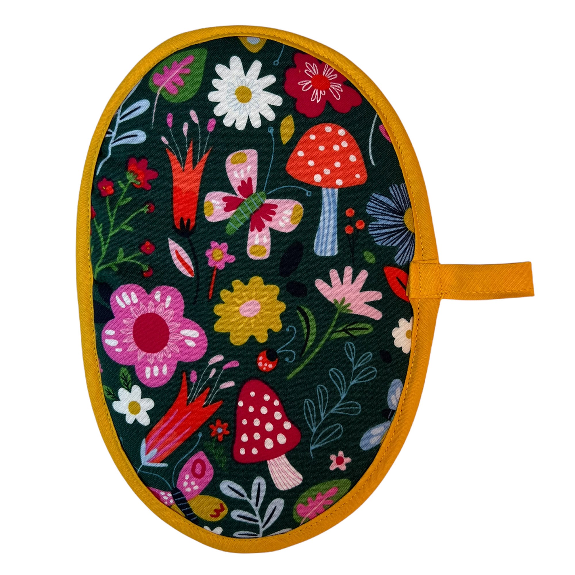 Floral Mushroom Mini Pincher Mitt