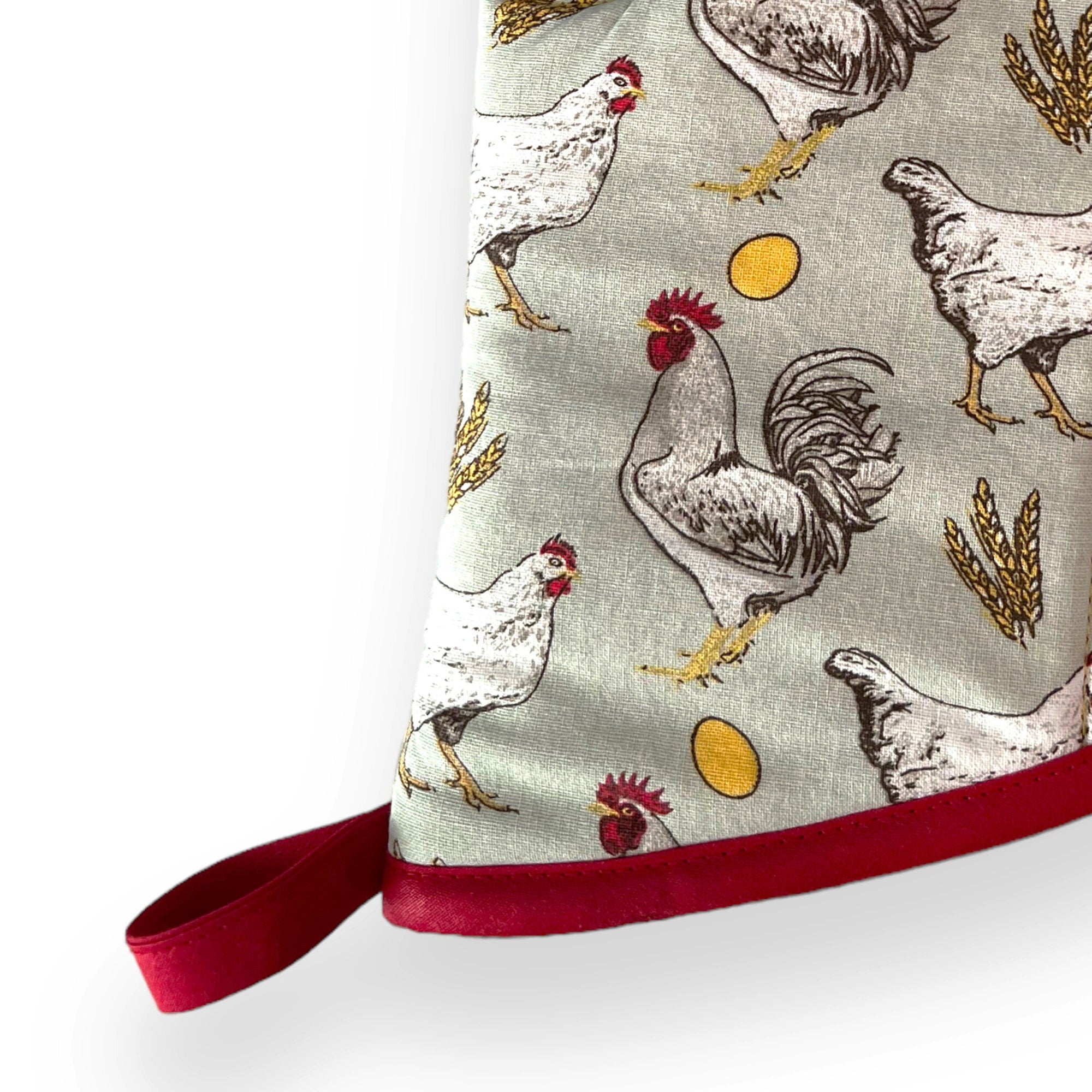 Barnyard Chickens Oven Mitt