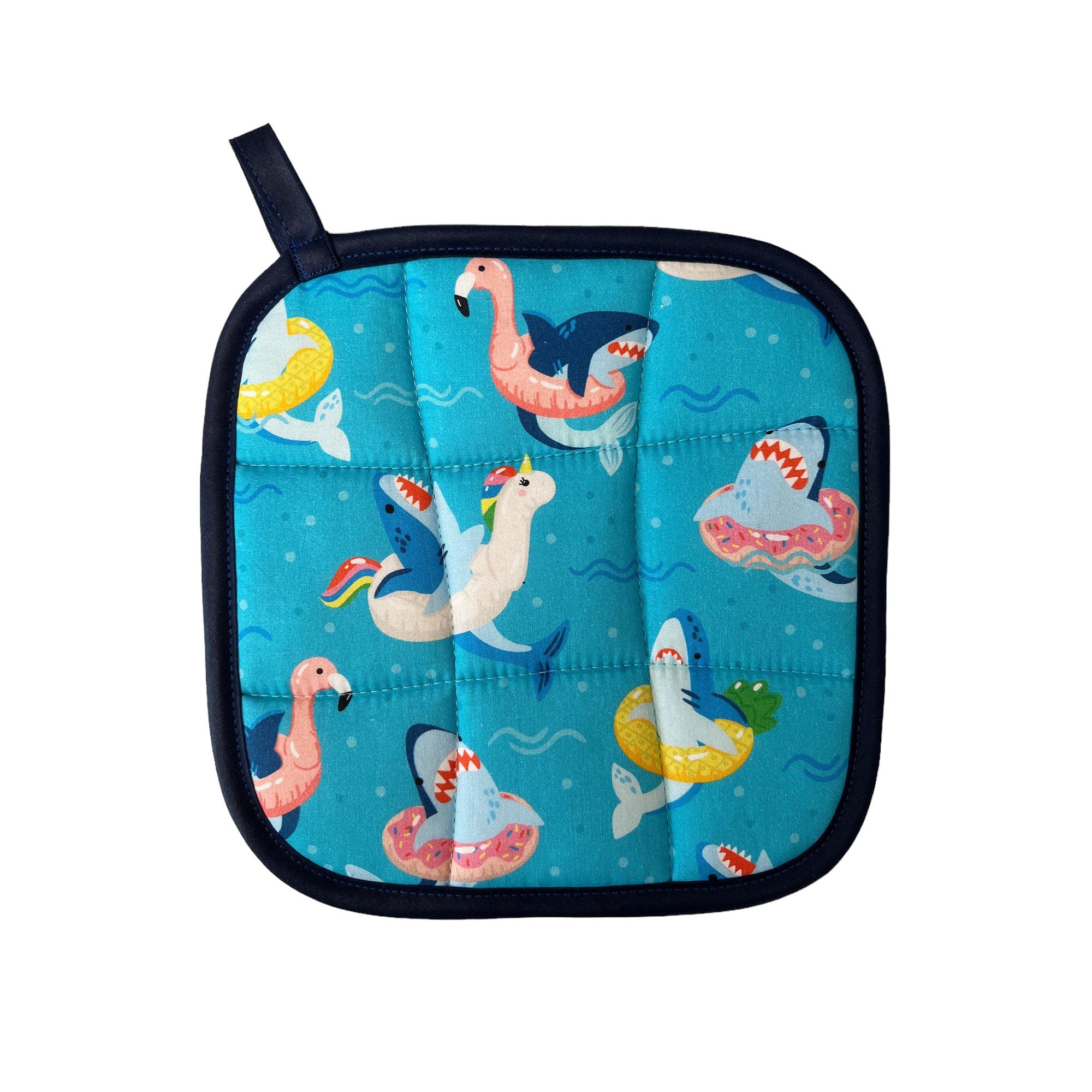 Shark Pool Party Pot Holder