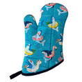 Load image into Gallery viewer, Shark Pool Party Oven Mitt
