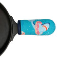 Load image into Gallery viewer, Shark Pool Party Cast Iron Skillet Mitt
