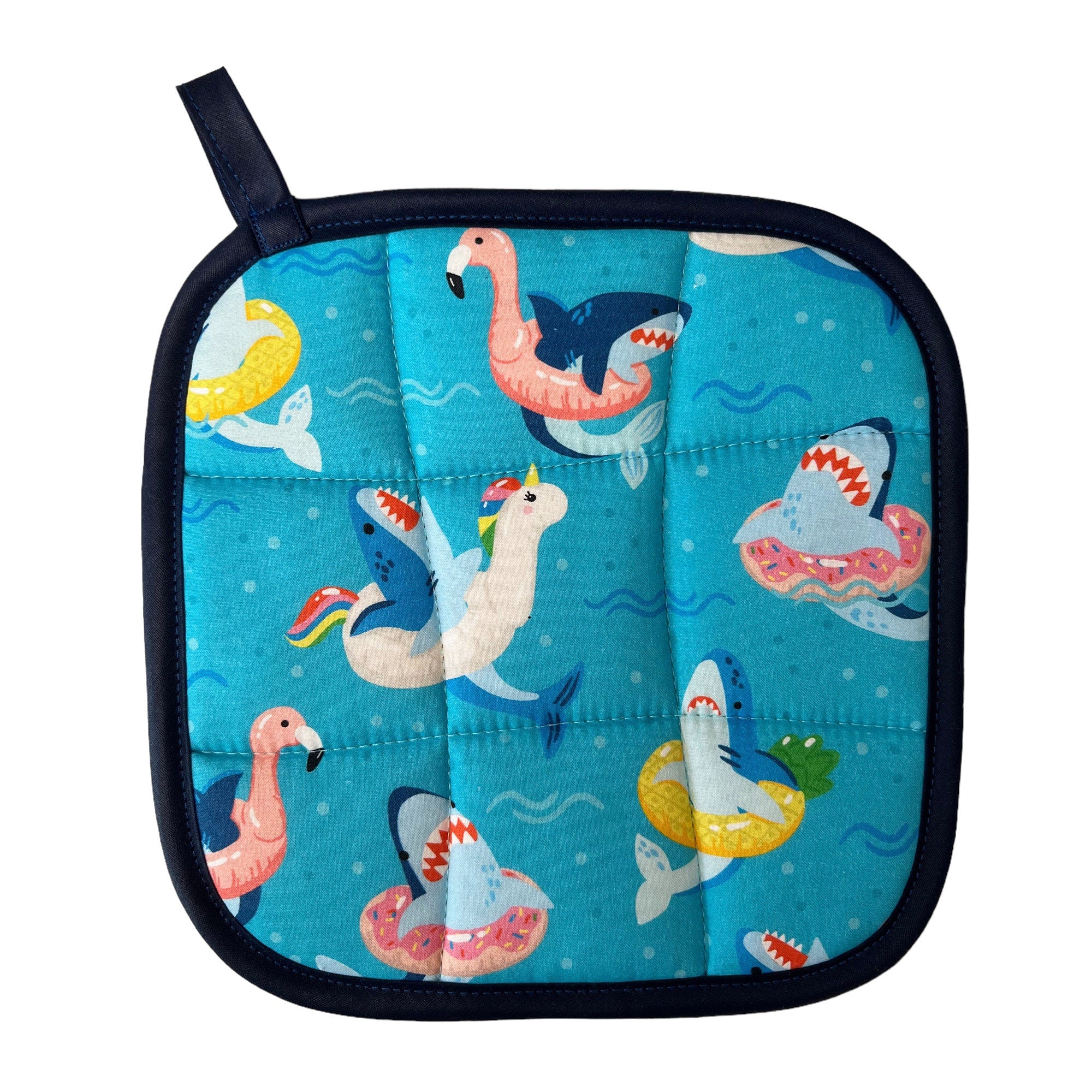 Shark Pool Party Pot Holder
