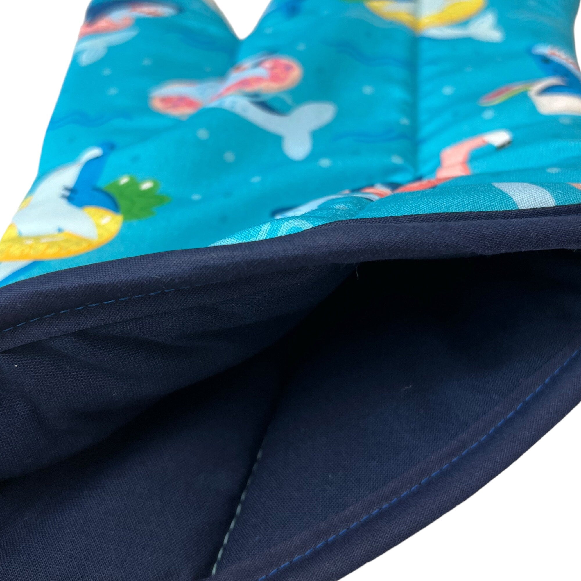 Shark Pool Party Oven Mitt