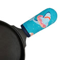 Load image into Gallery viewer, Shark Pool Party Cast Iron Skillet Mitt
