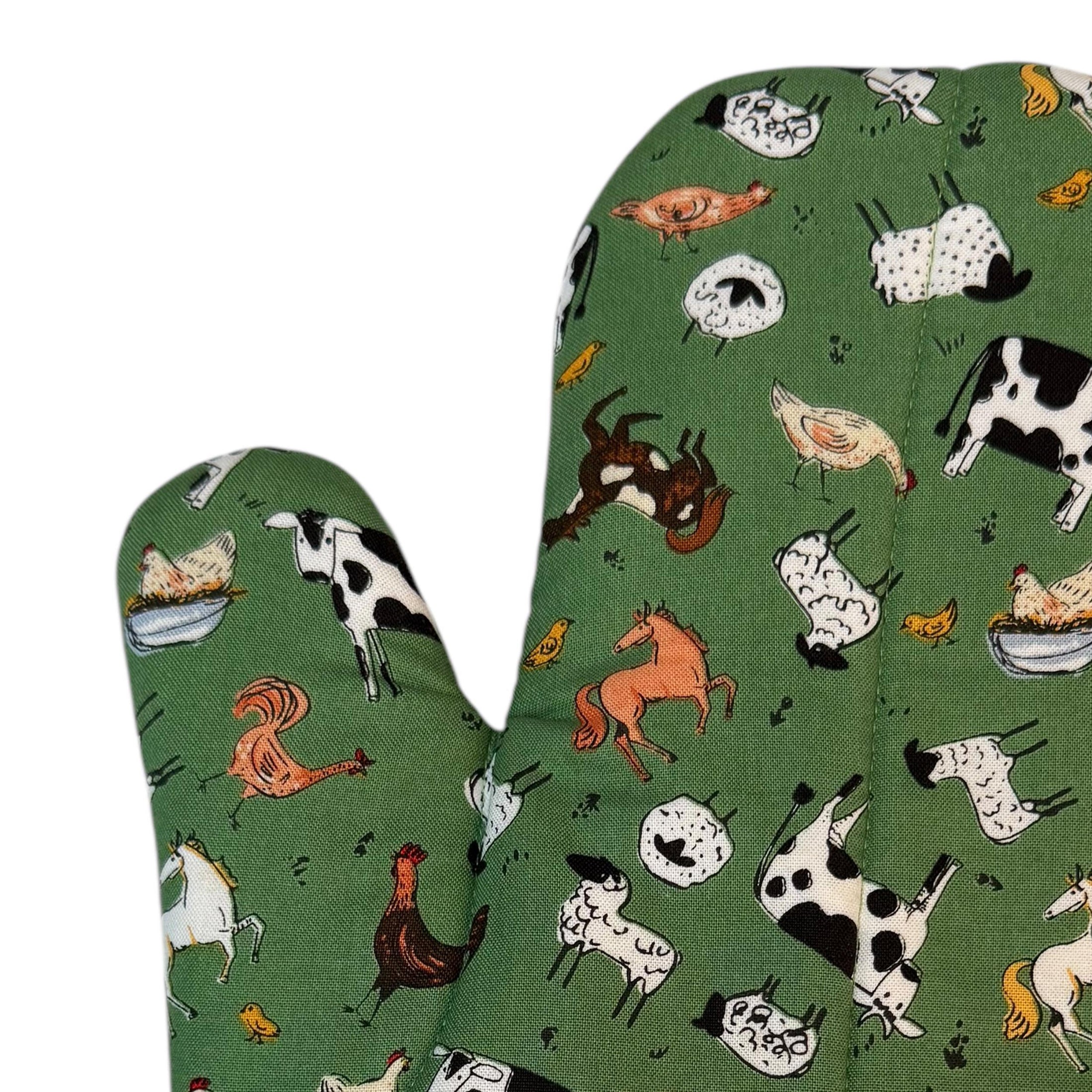 Down on the Farm Oven Mitt