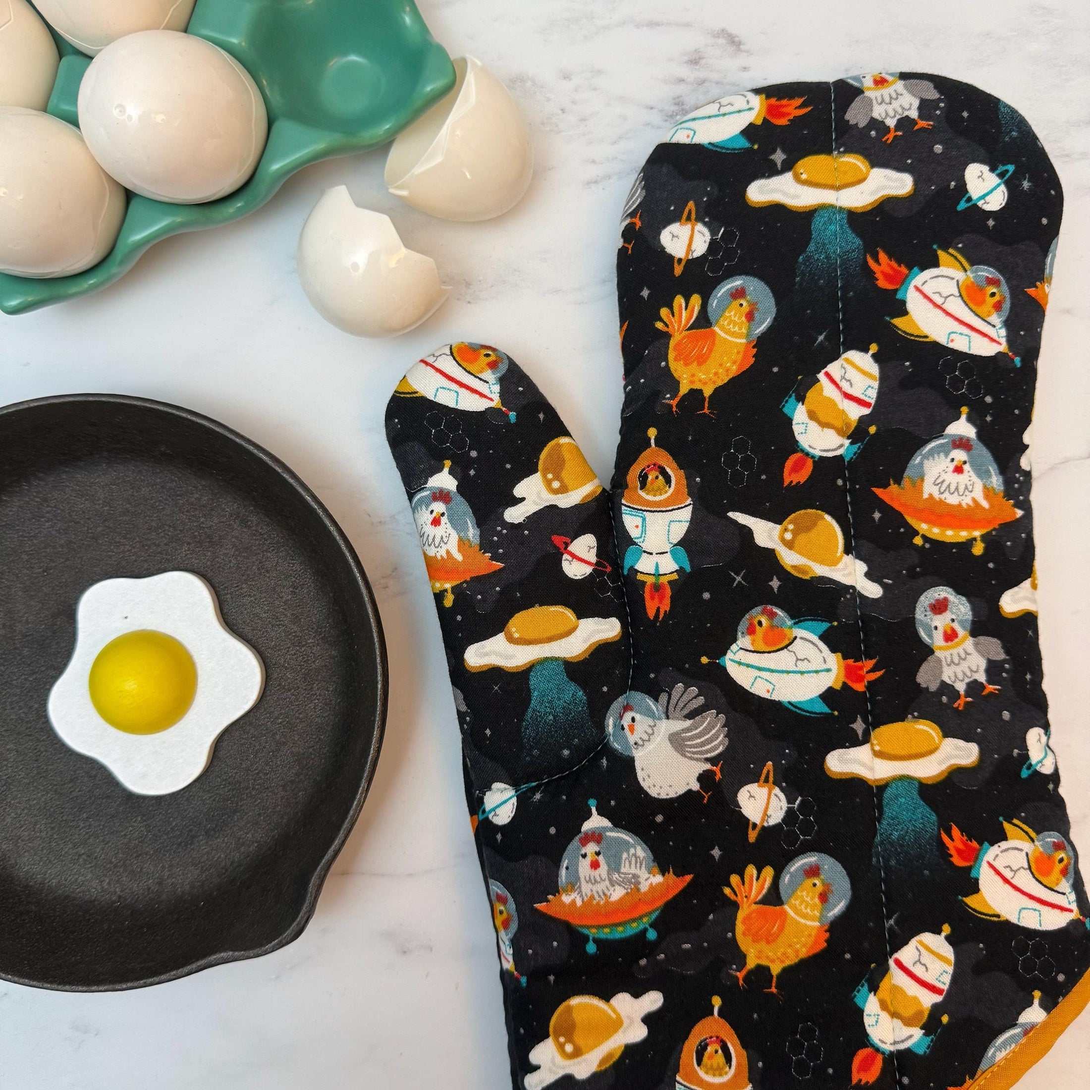 Chicken Galaxy Oven Mitt