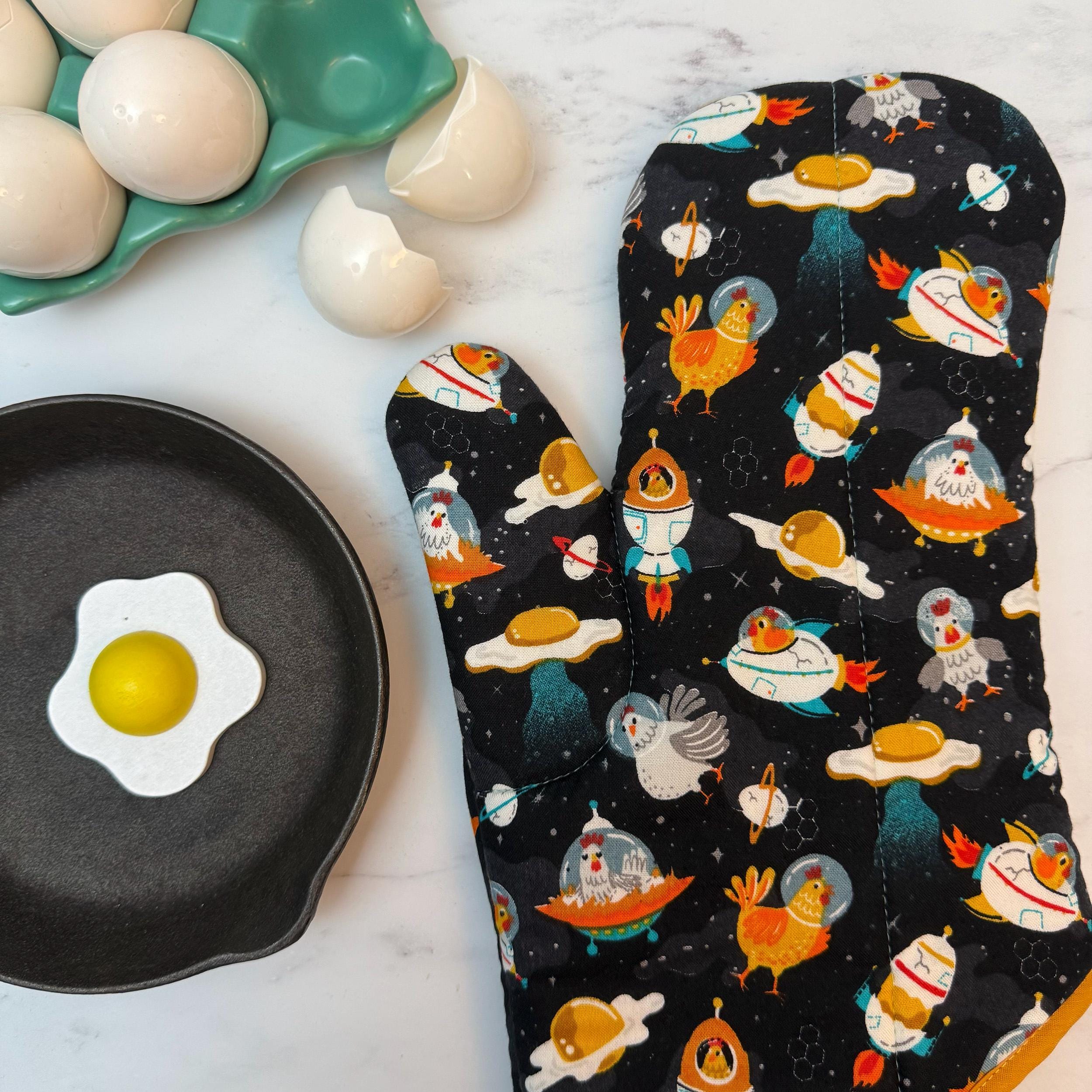 Chicken Galaxy Oven Mitt