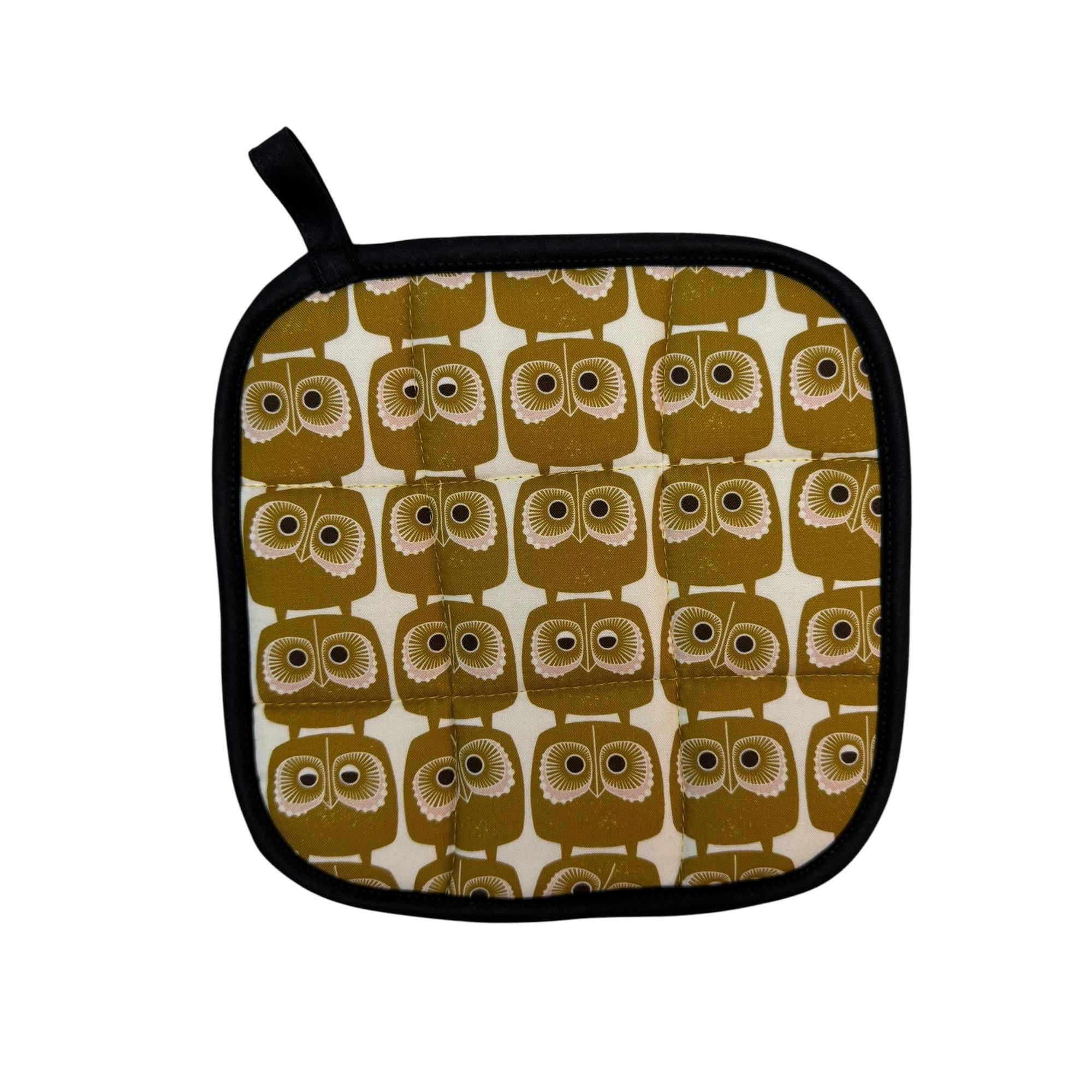 Gold Owls Pot Holder
