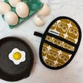 Load image into Gallery viewer, Gold Owls Mini Pincher Mitt
