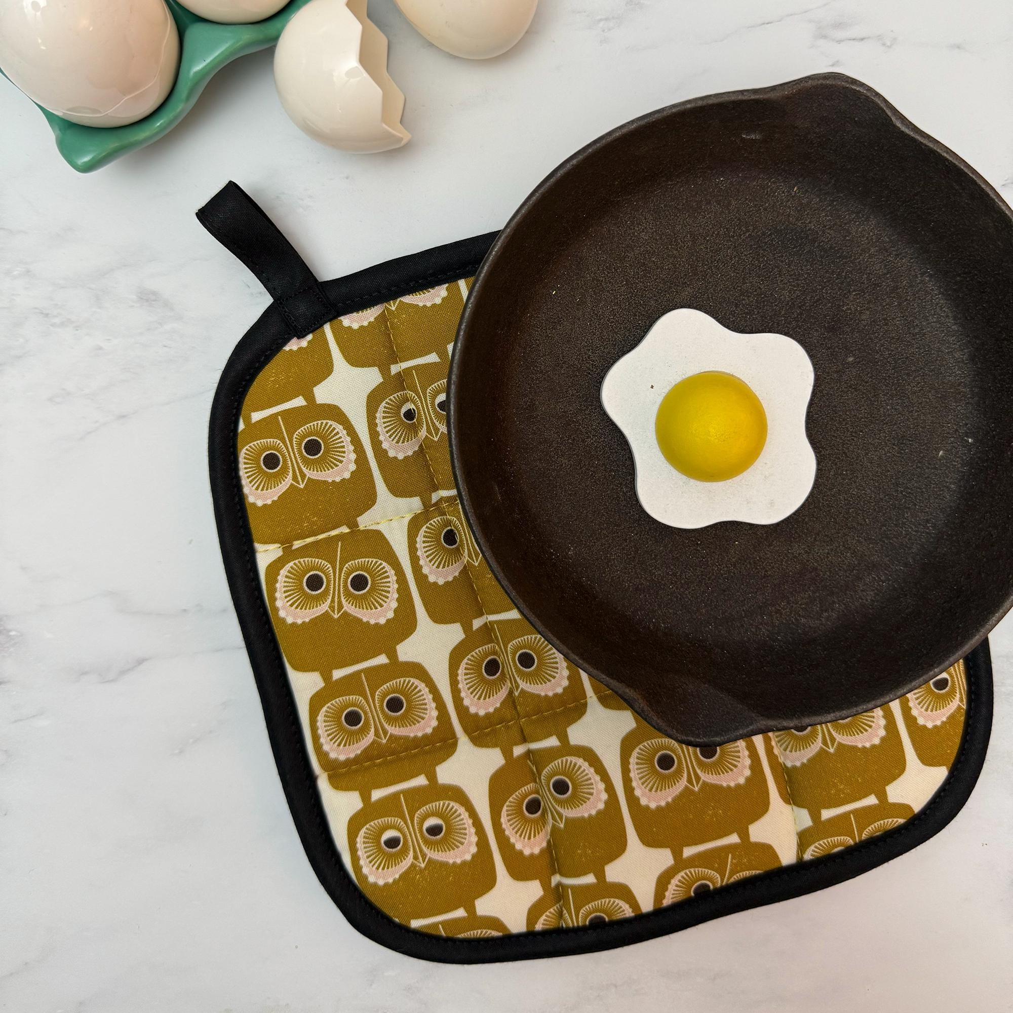 Gold Owls Pot Holder