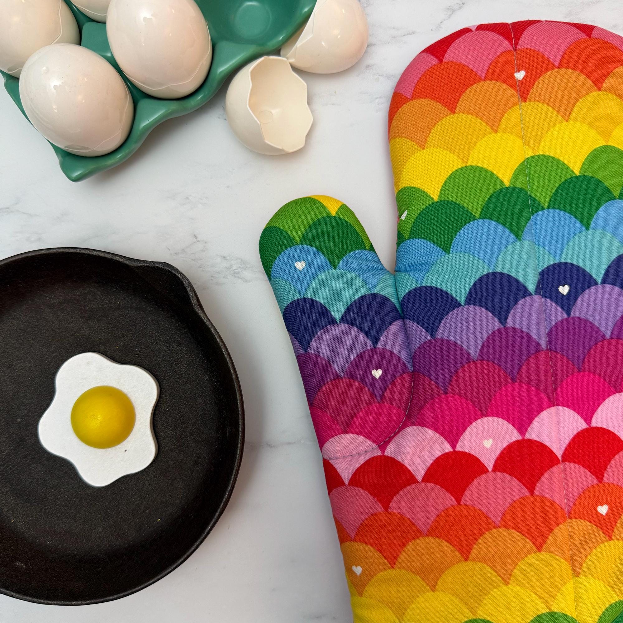 Rainbow Oven Mitt