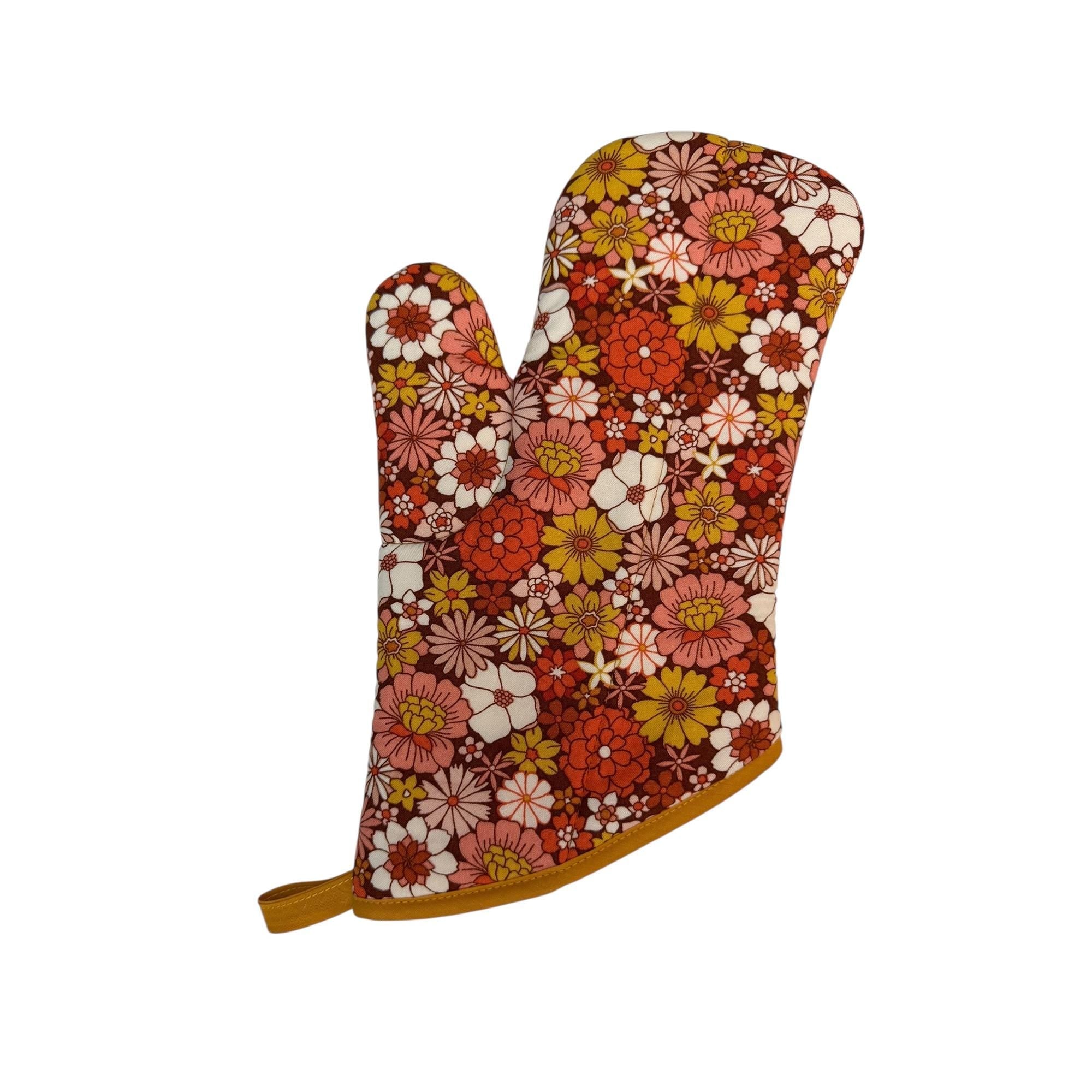 70's Sunburst Oven Mitt