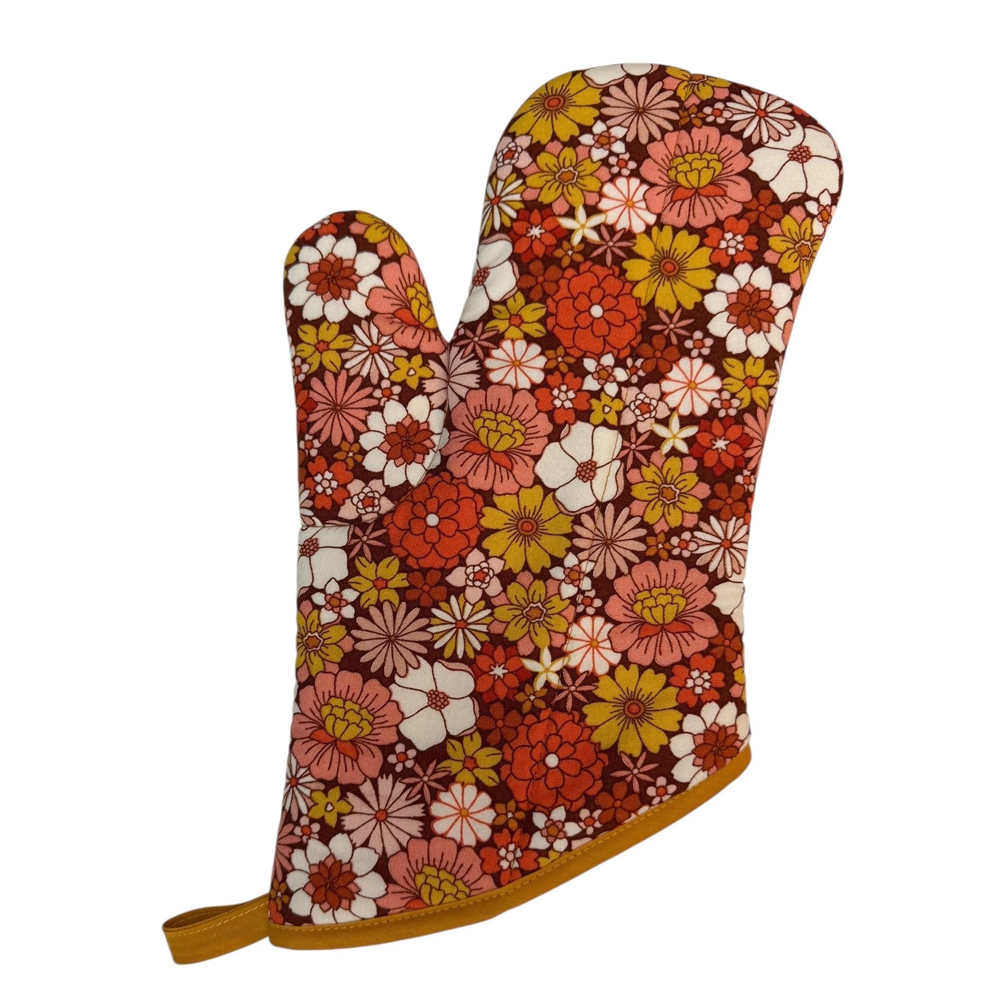 70's Sunburst Oven Mitt