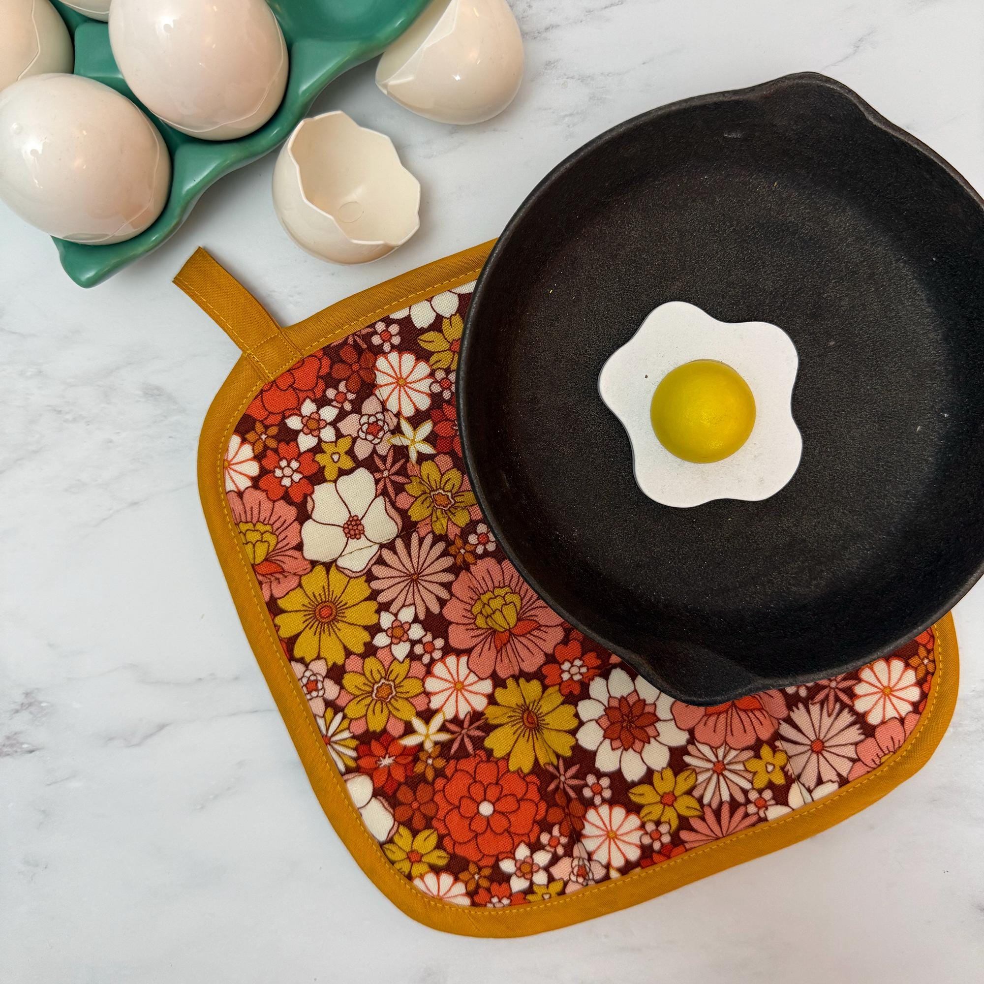 70's Sunburst Pot Holder