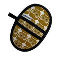 Load image into Gallery viewer, Gold Owls Mini Pincher Mitt
