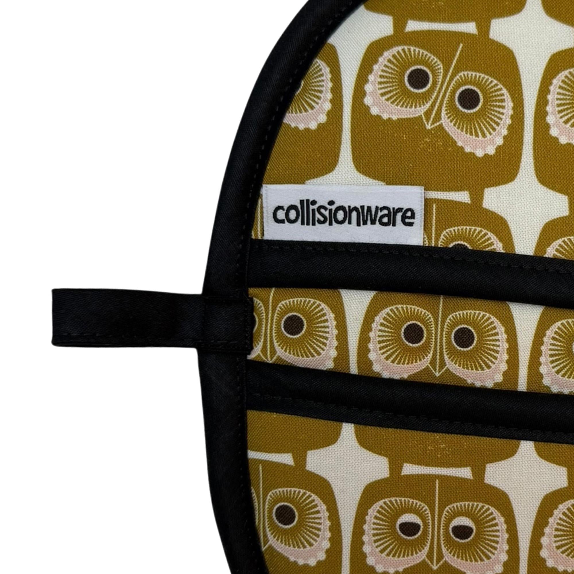 Gold Owls Mini Pincher Mitt