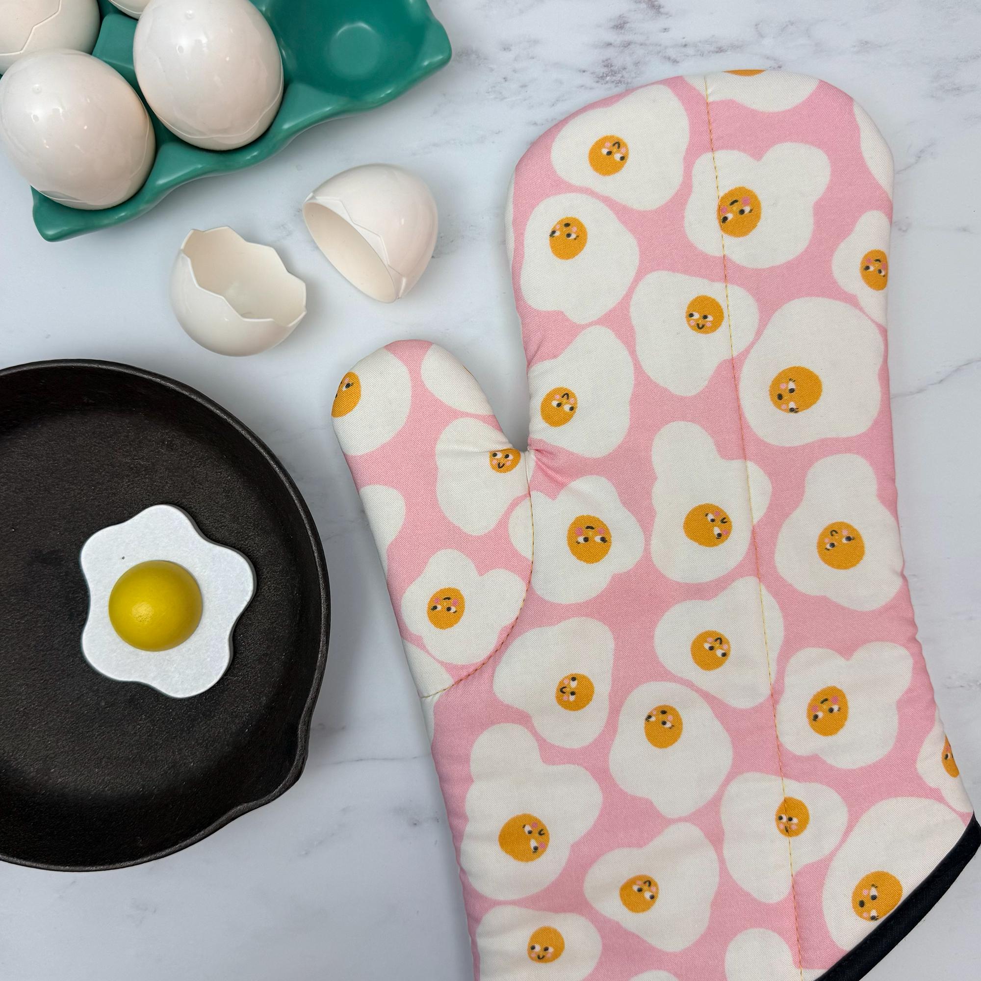 Fried Eggs Oven Mitt