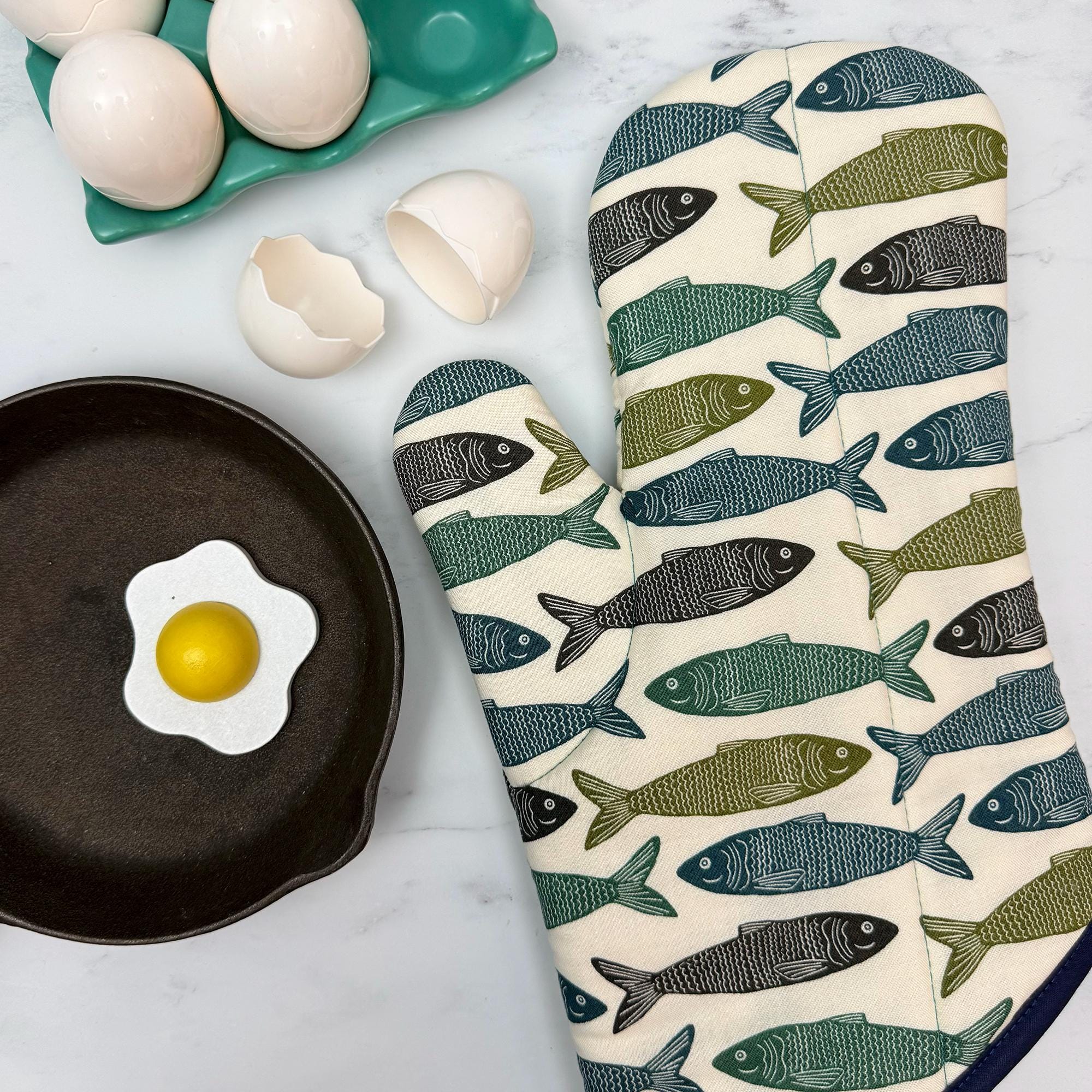 River Trout Oven Mitt