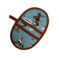 Load image into Gallery viewer, Cowgirl Rides On Mini Pincher Mitt
