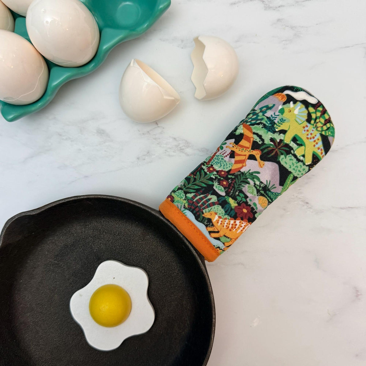 Dinosaurs Cast Iron Handle Mitt