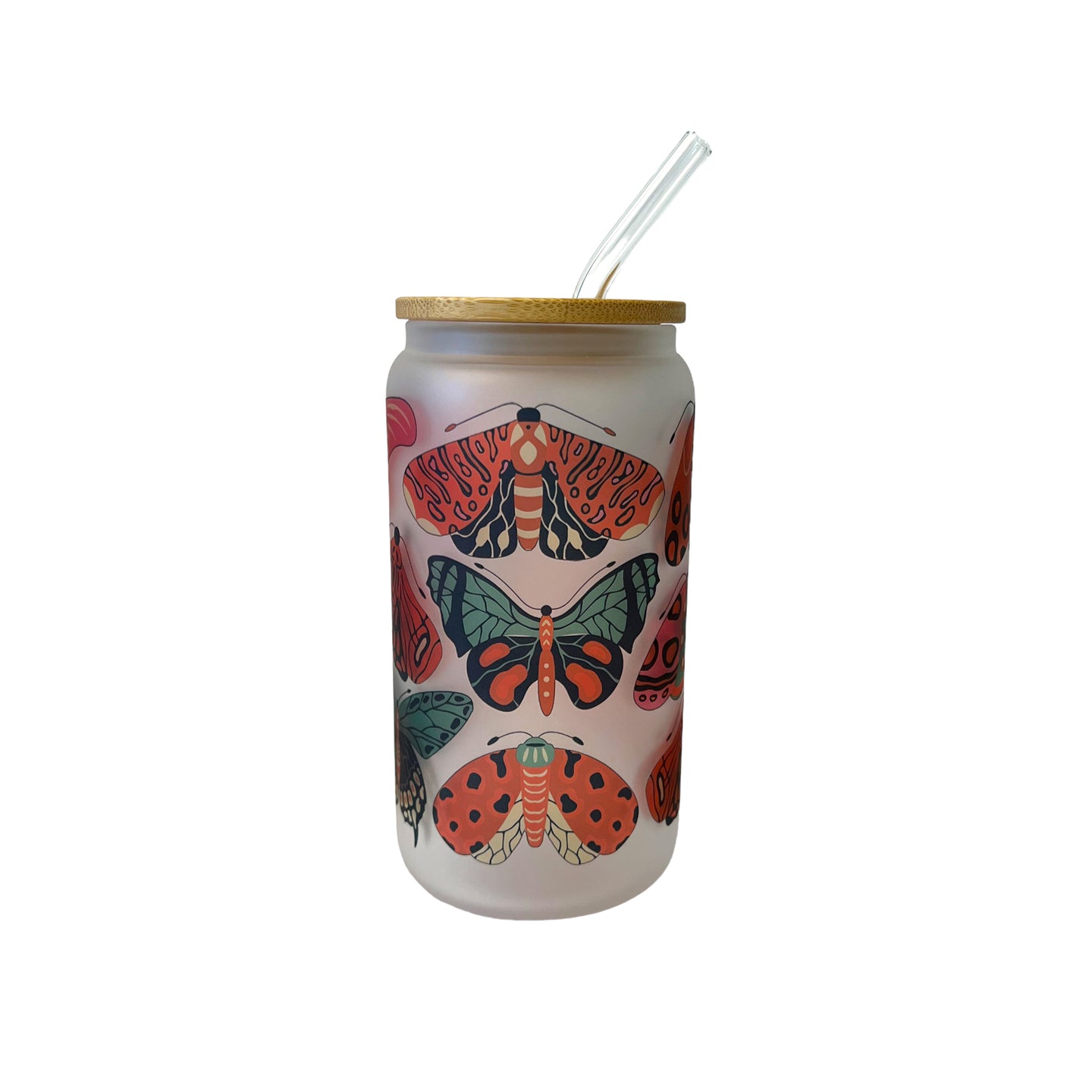 Moths and Butterflies Glass Tumbler