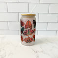 Load image into Gallery viewer, Moths and Butterflies Glass Tumbler
