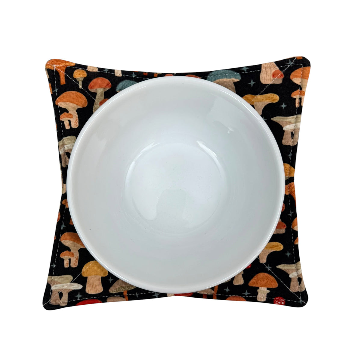 Mod Mushrooms Microwave Bowl Cozy