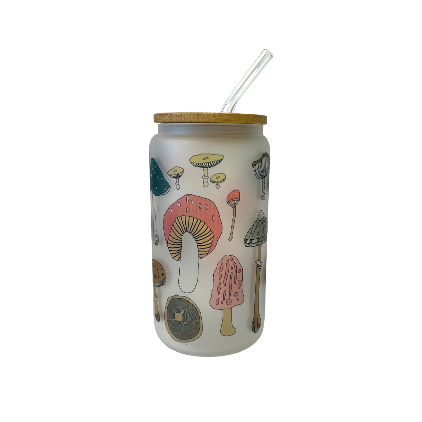 Mushrooms Glass Tumbler
