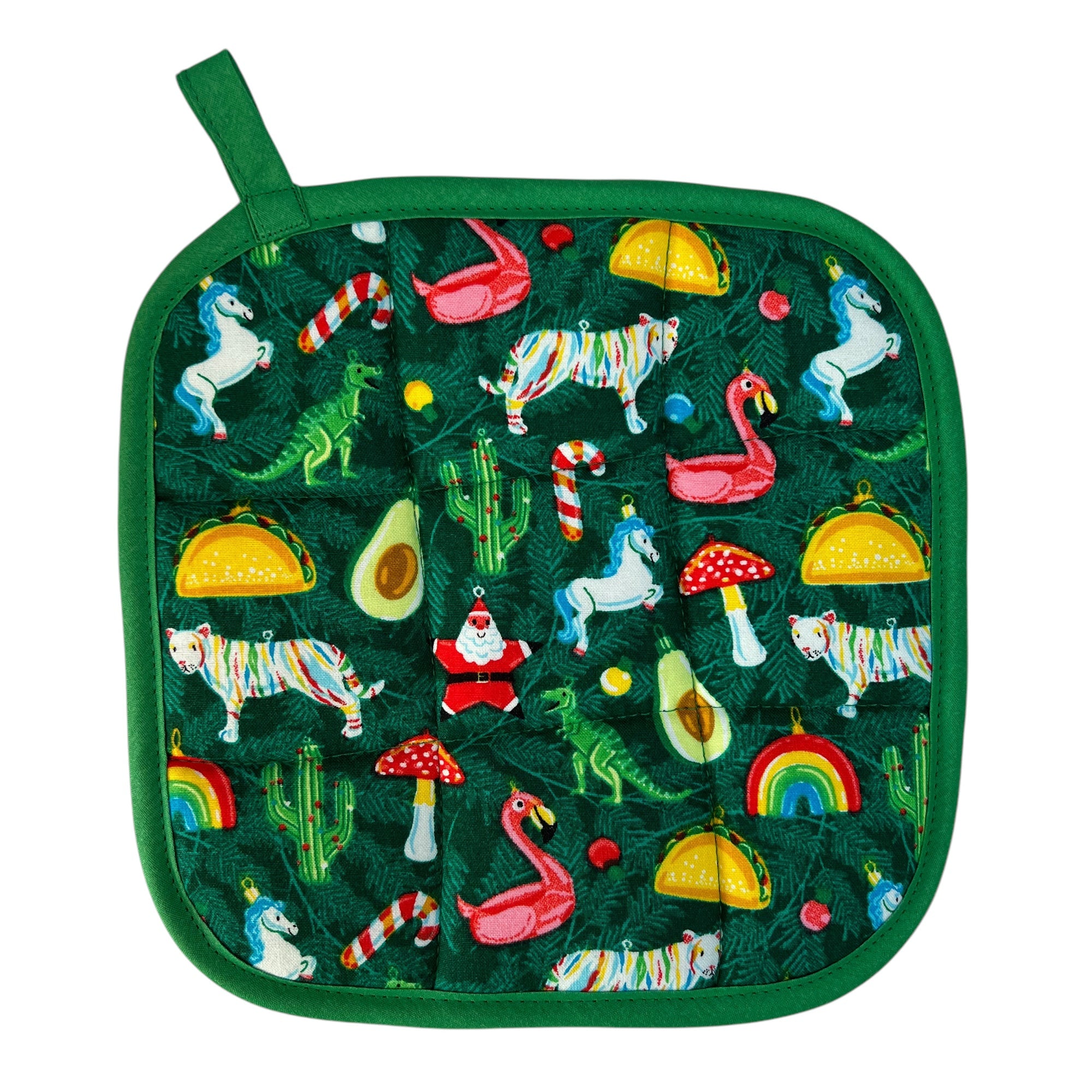 Holiday Ornaments Pot Holder