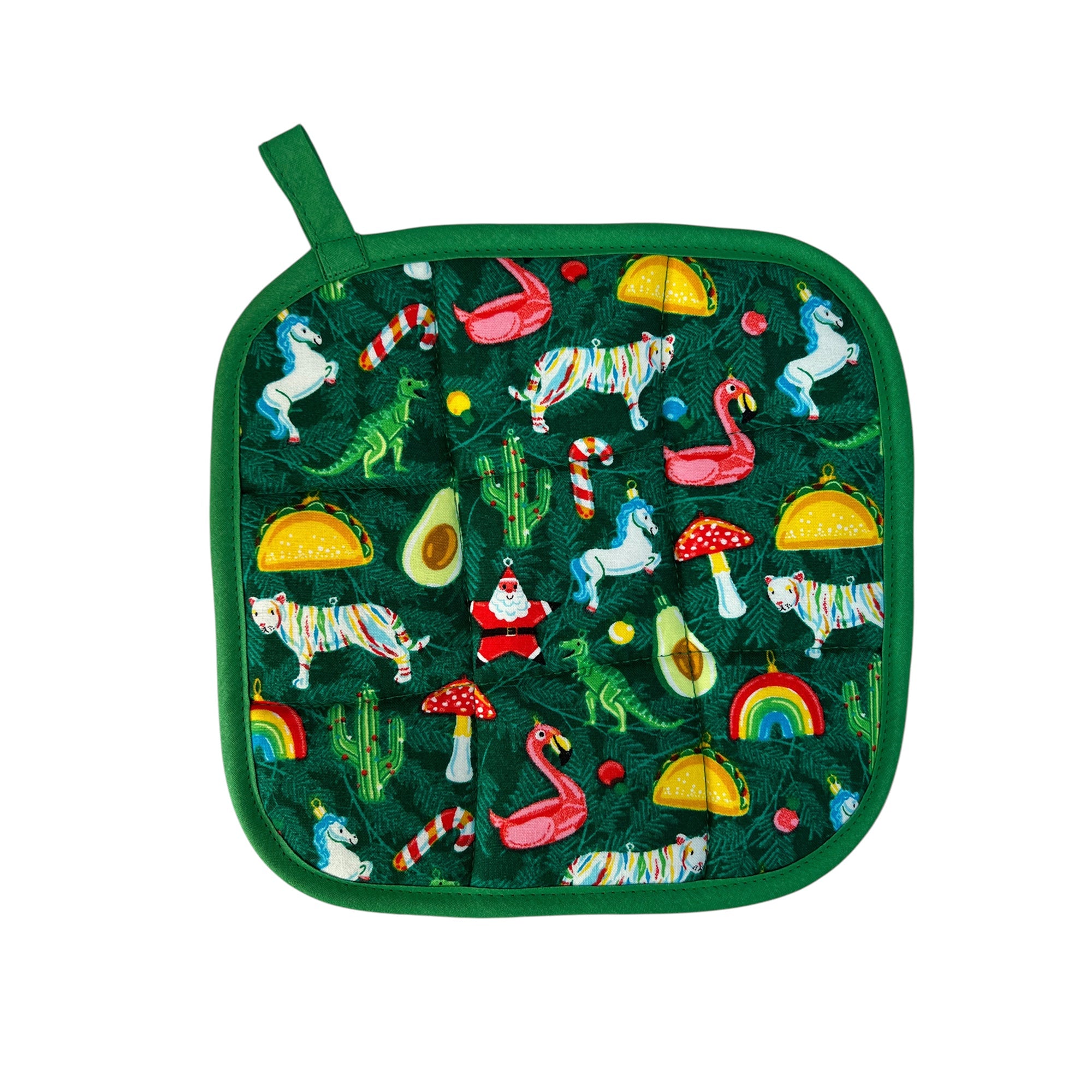 Holiday Ornaments Pot Holder