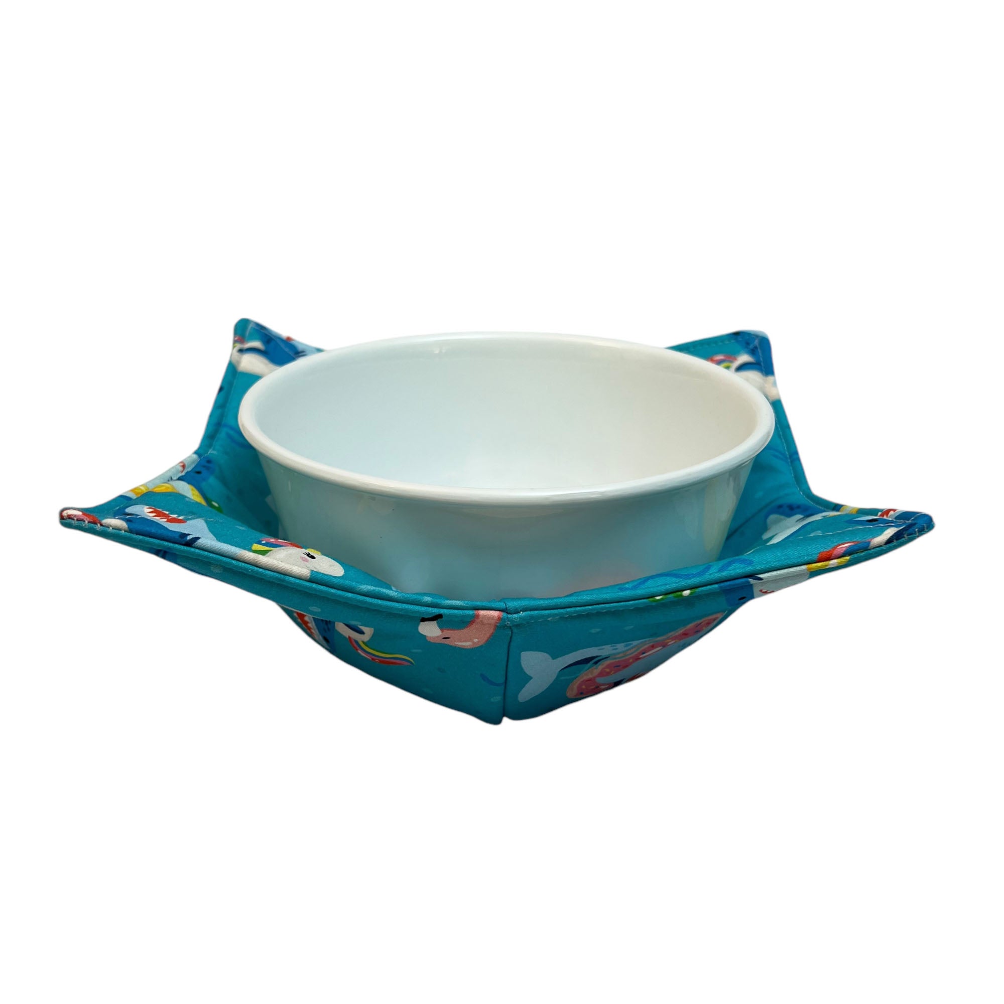 Shark Pool Party Microwave Bowl Cozy
