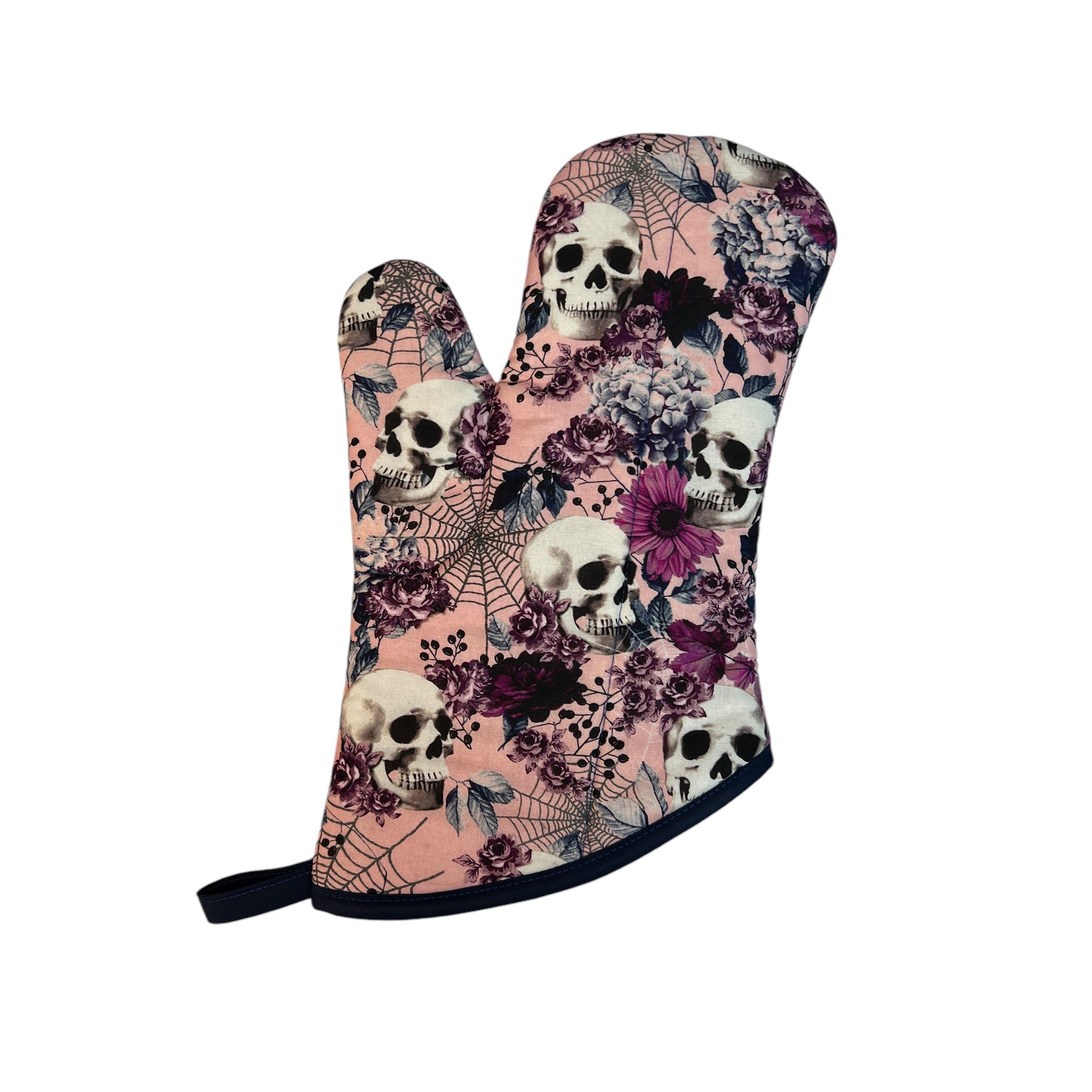 Web of Skulls Oven Mitt