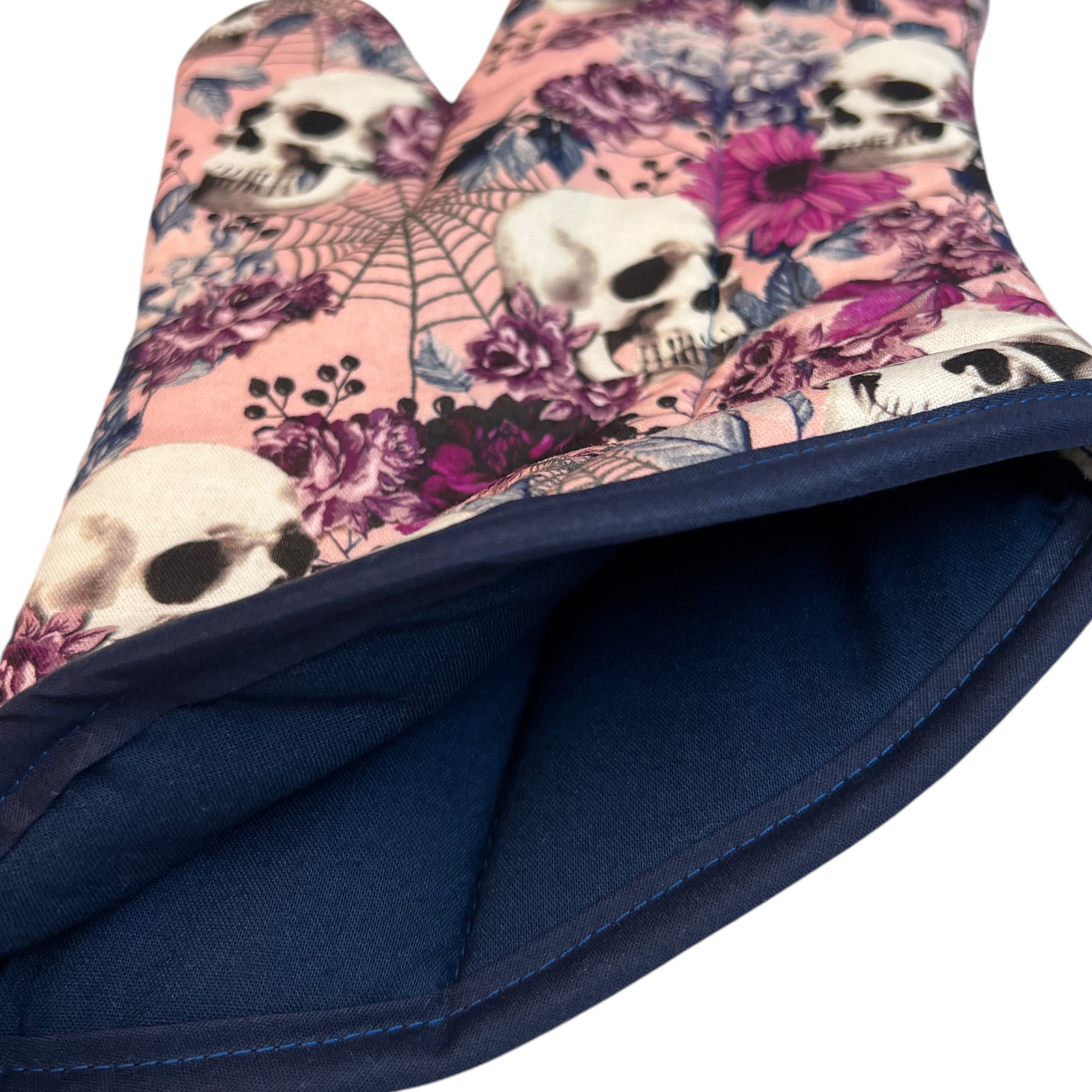 Web of Skulls Oven Mitt