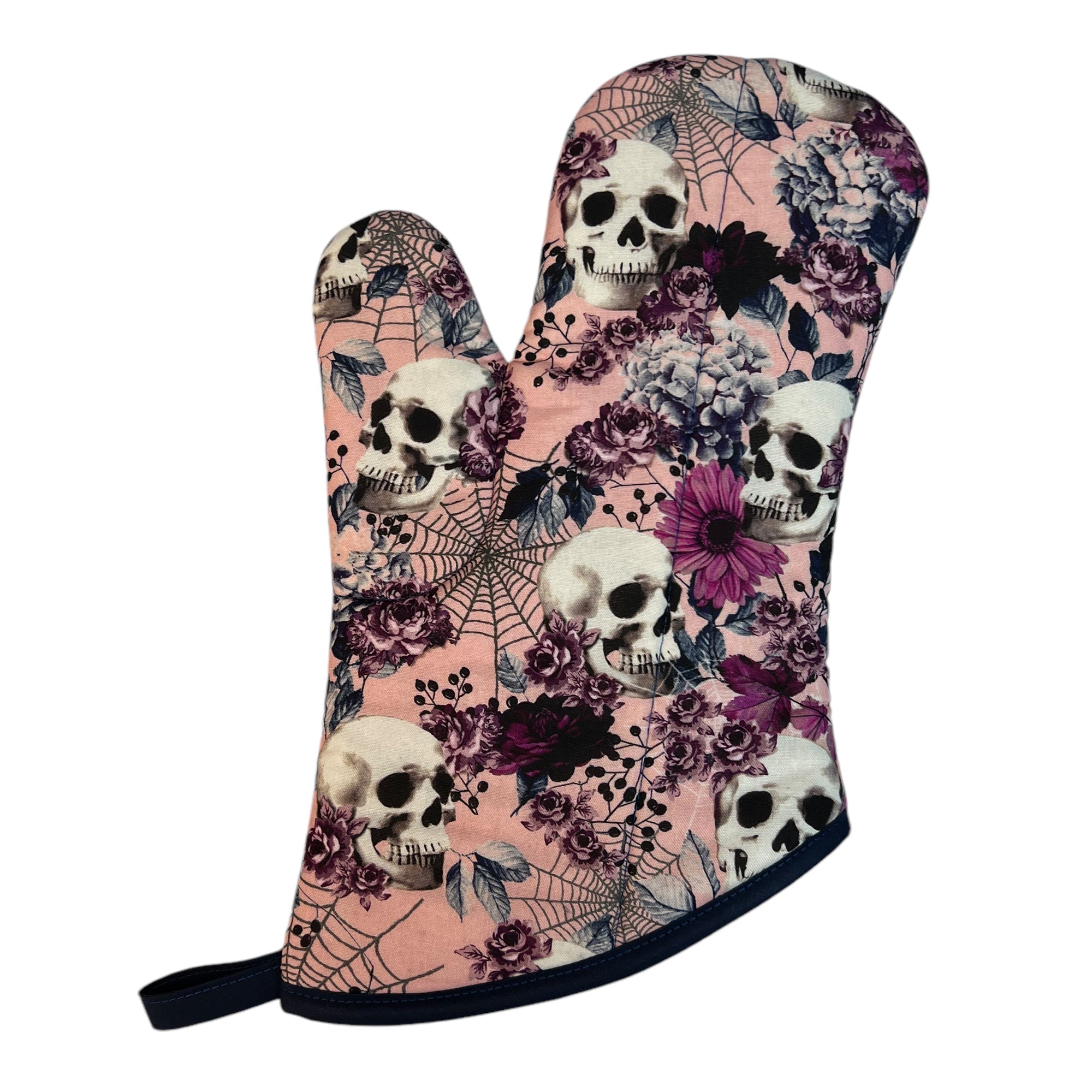 Web of Skulls Oven Mitt
