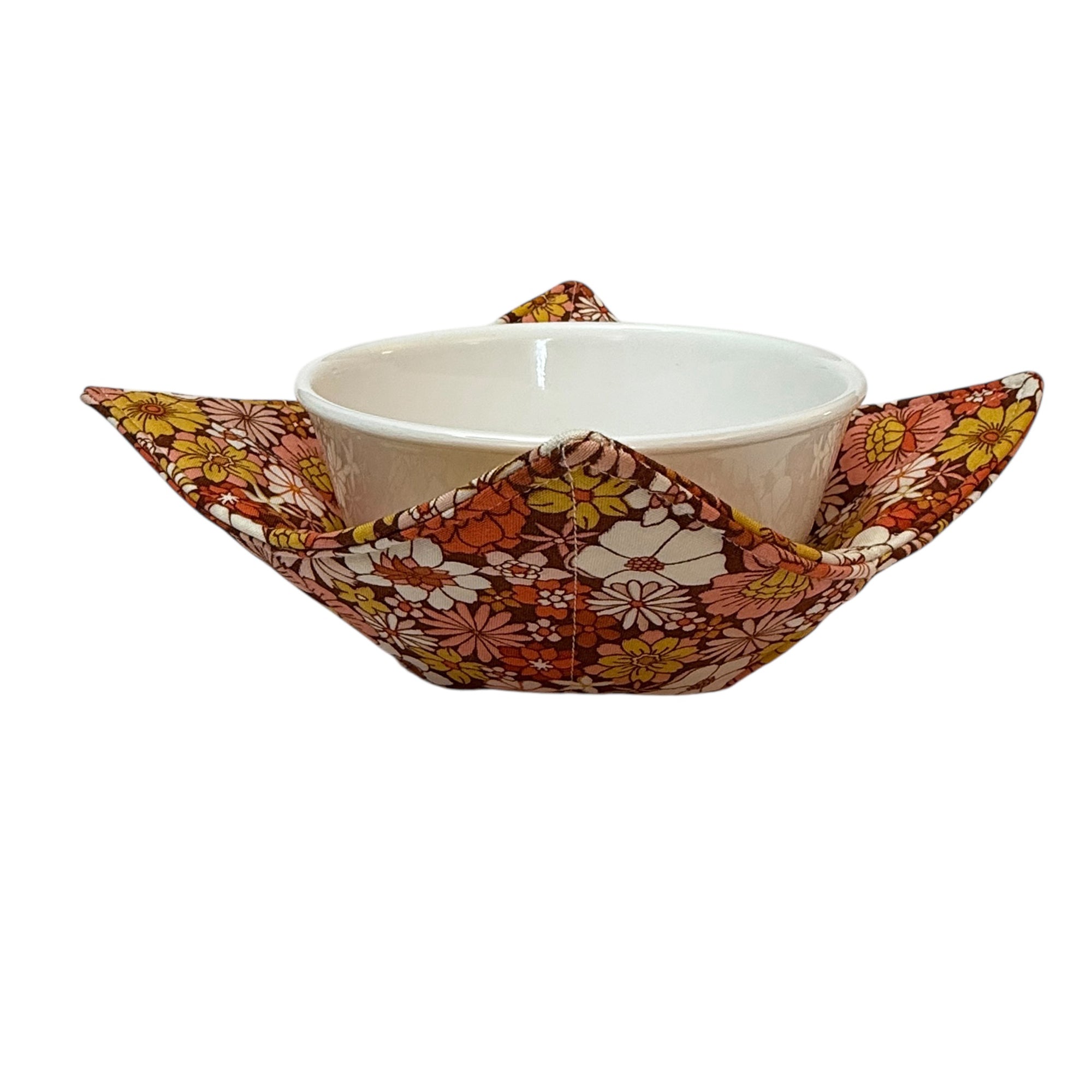 70's Sunburst Microwave Bowl Cozy