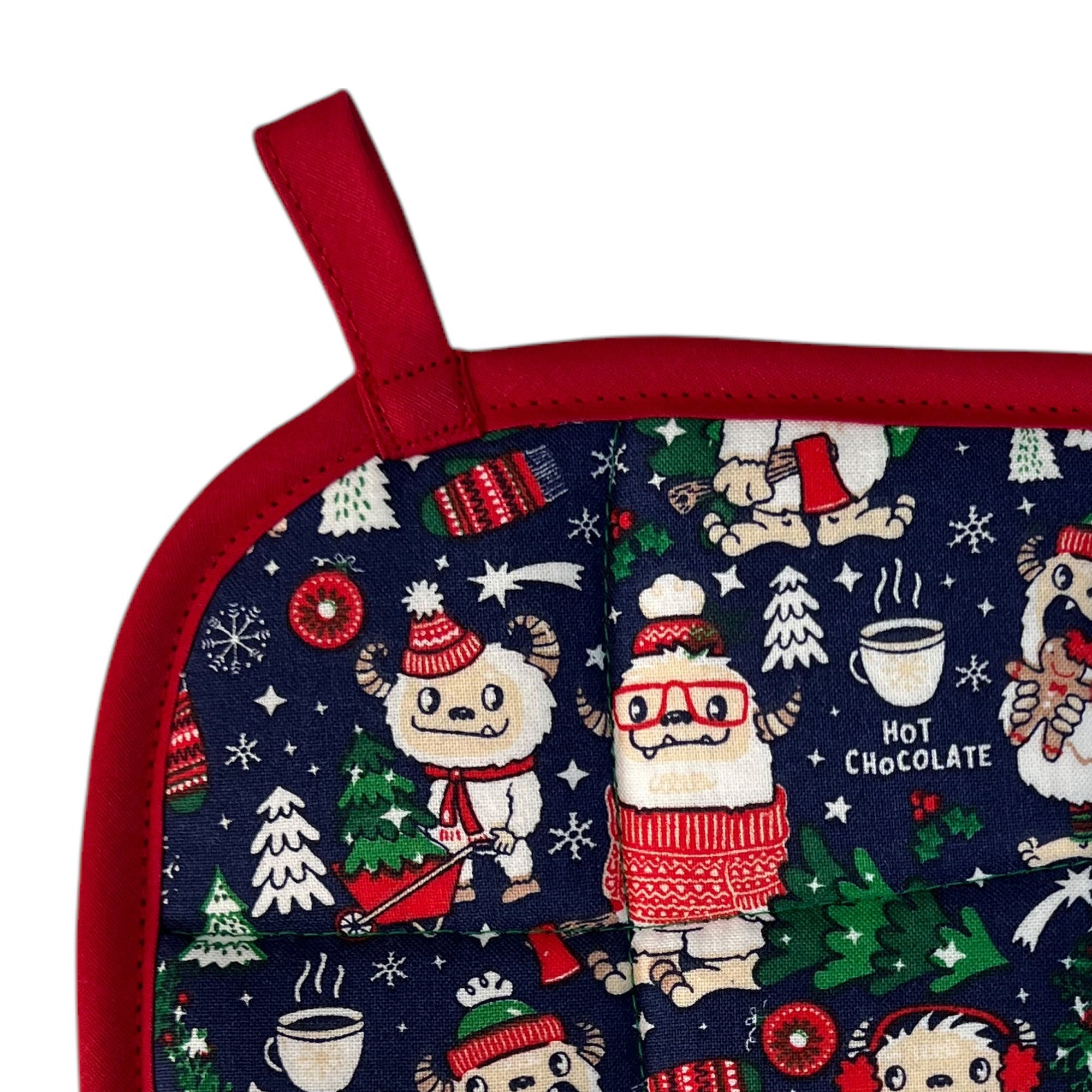 Yeti Christmas Pot Holder