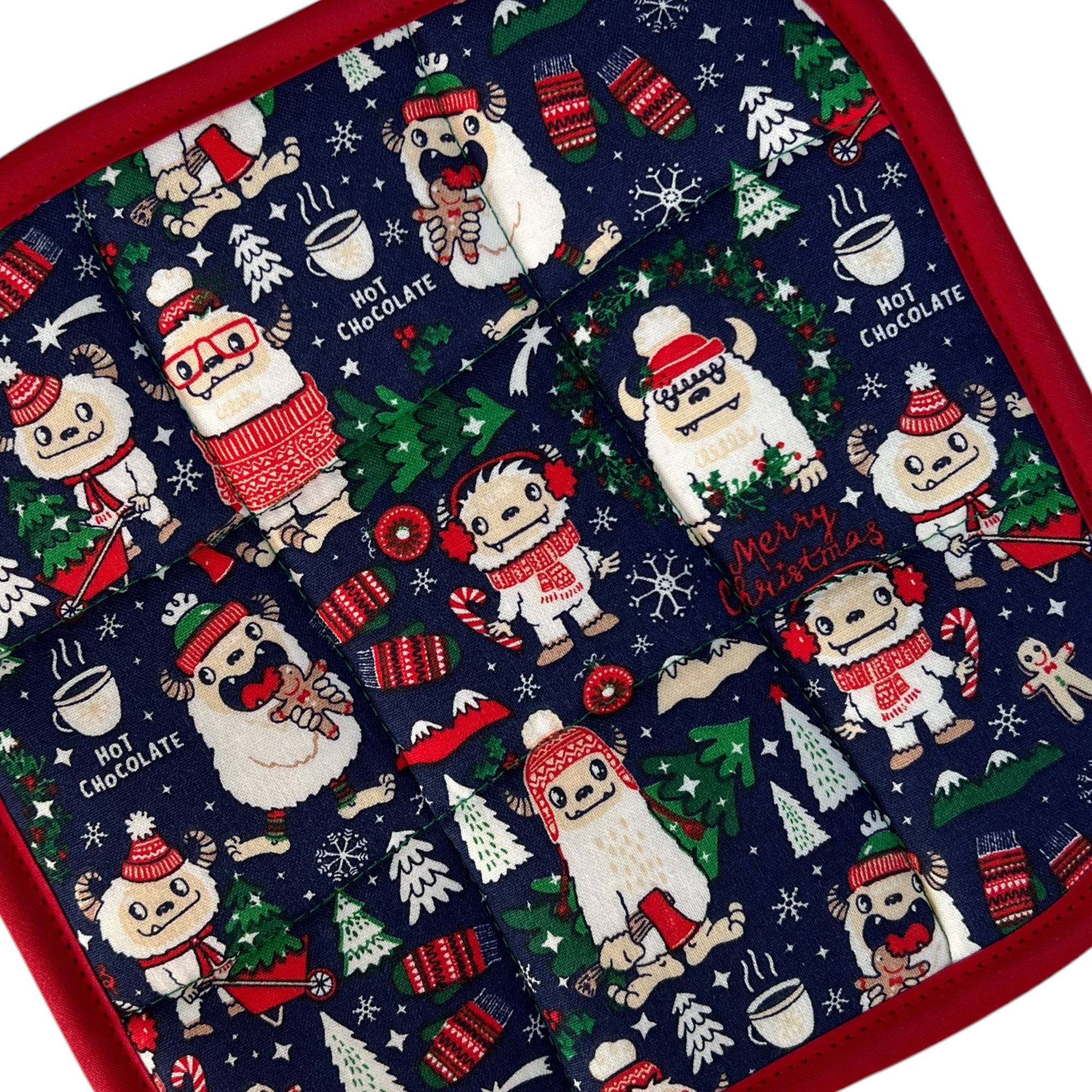 Yeti Christmas Pot Holder